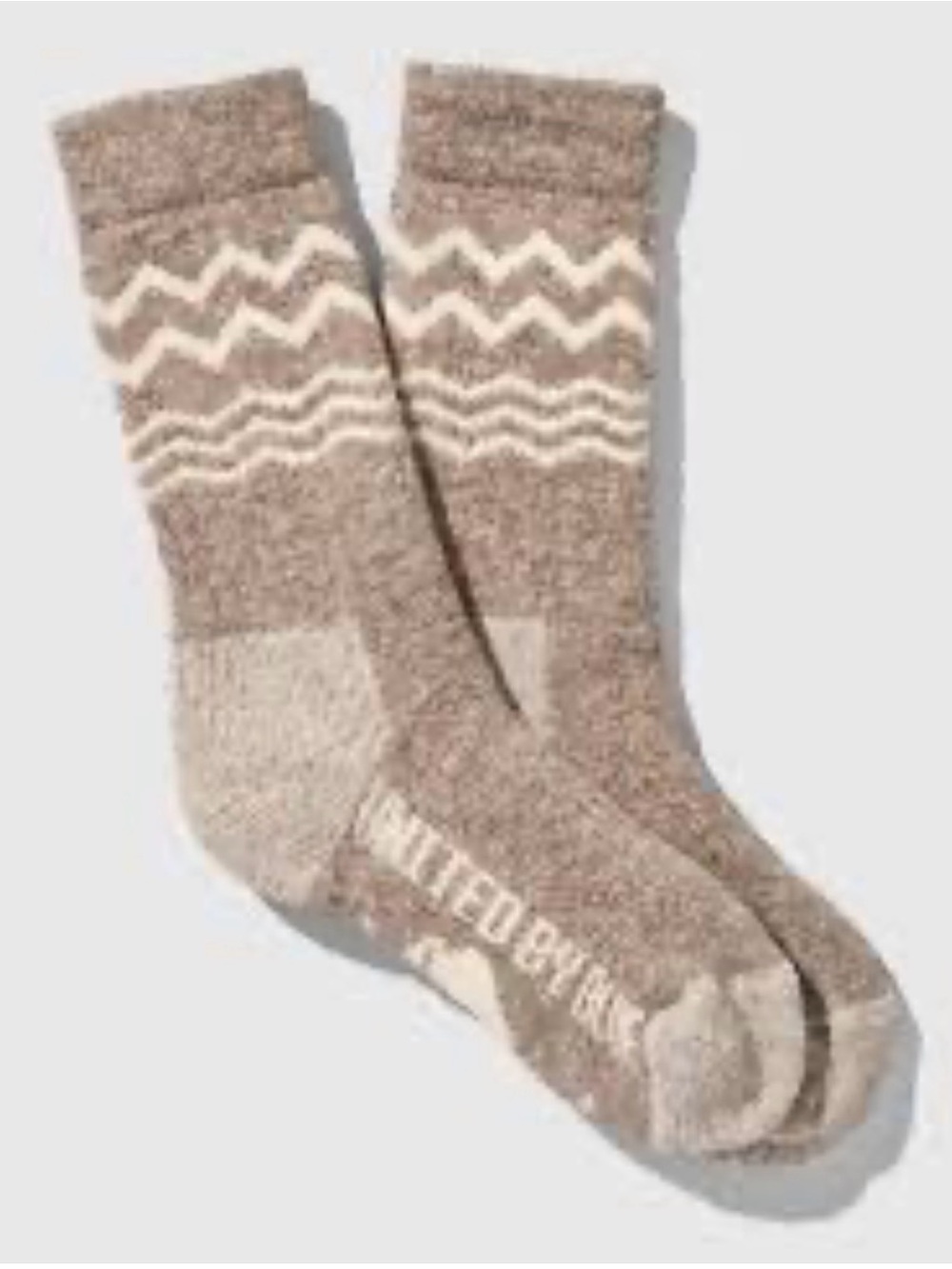 United By Blue Men’s Ultmate Bison Wool Crew Sock Taupe Large Bundle of 2 NIP